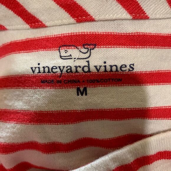 Vineyard Vines Womens Size Medium Multicolor Stripe Elbow Patch Blouse - Picture 4 of 5